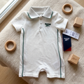 Enterizo Tipo Polo Reebok Blanco y Verde