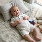 Enterizo Tipo Polo Reebok Blanco y Verde