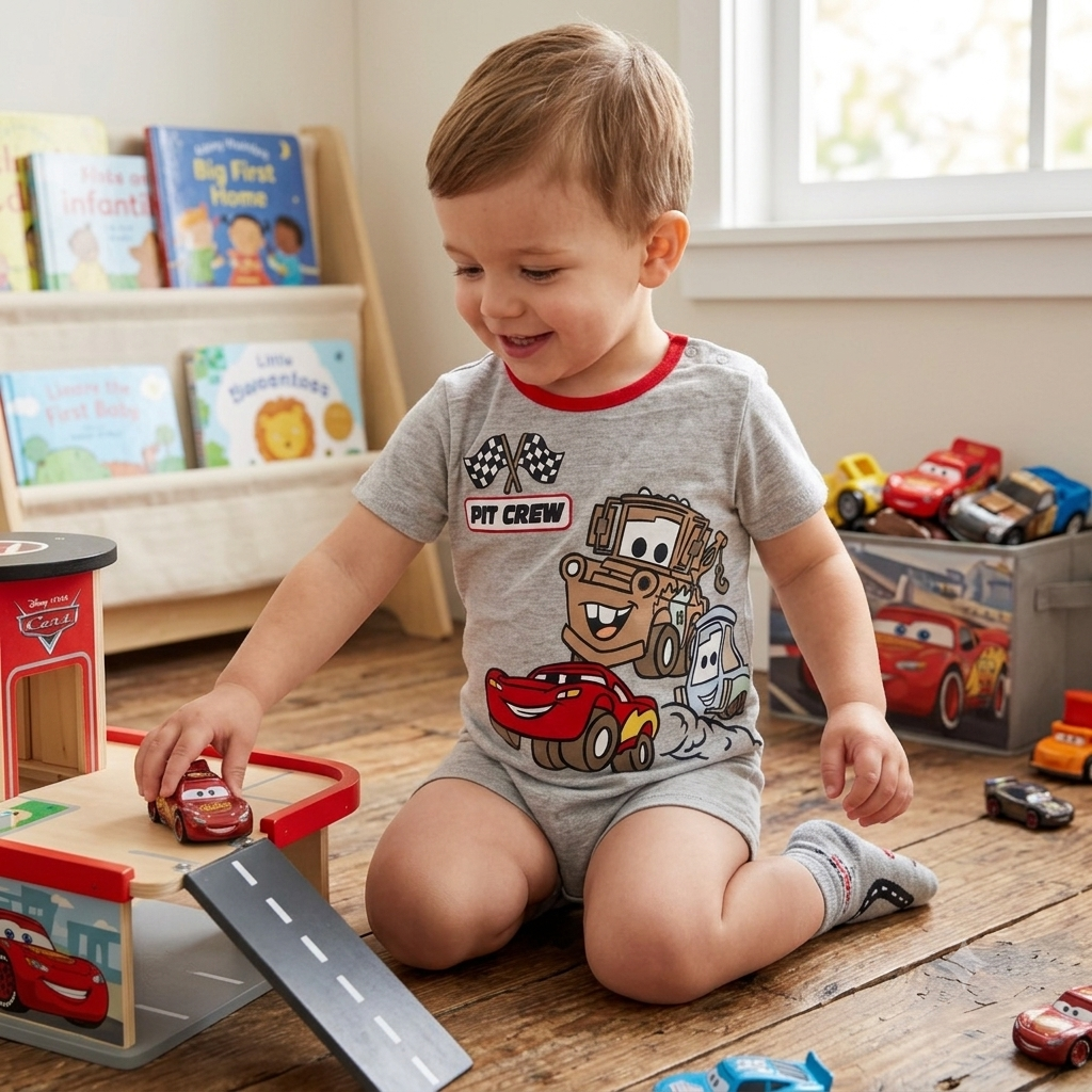 Set 2 Enterizos Cortos Disney Cars