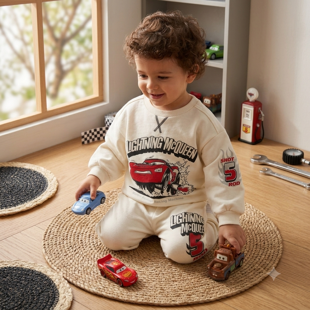 Conjunto Sudadera Rayo McQueen 2 Piezas