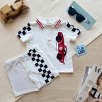 Conjunto 3 Piezas Polo Carreras con Gafas