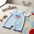 Conjunto Overol Celeste y Body Mickey Mouse