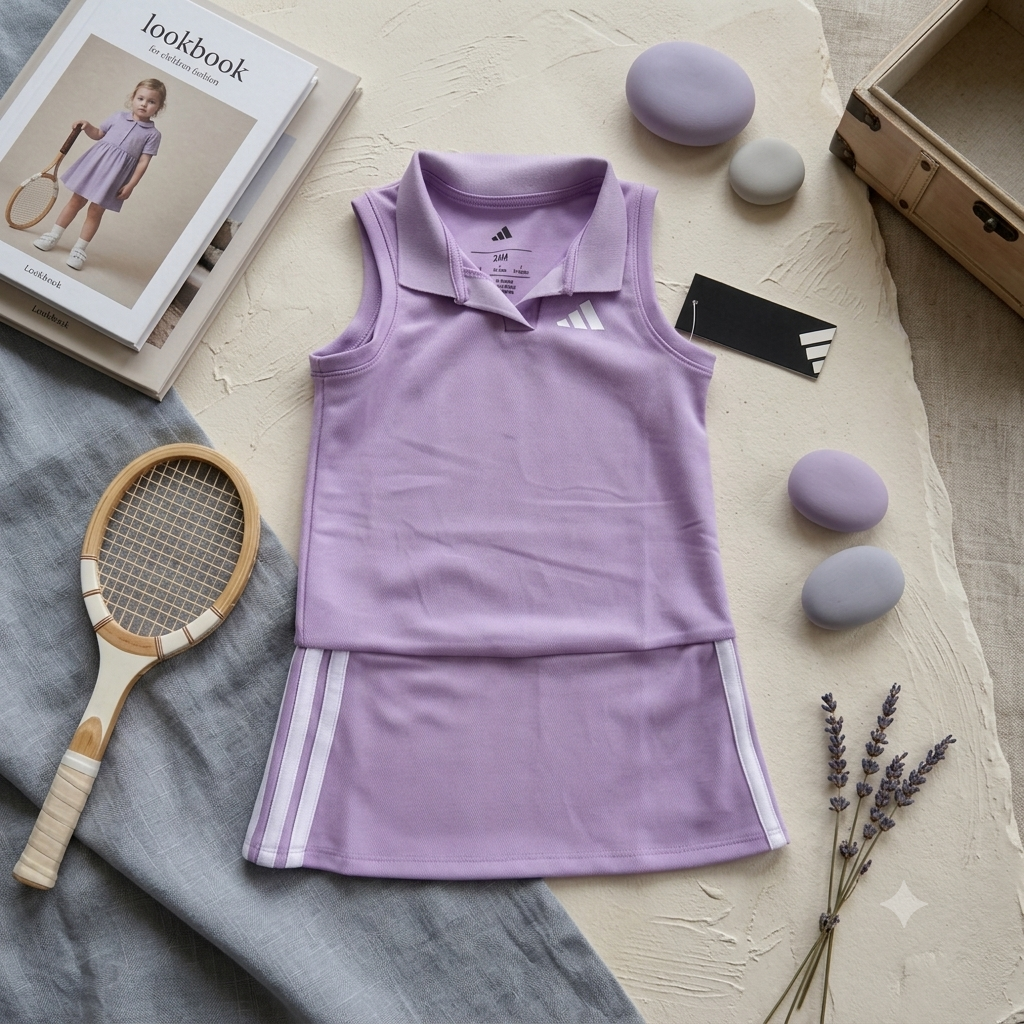 Vestido Deportivo Polo Adidas Lila