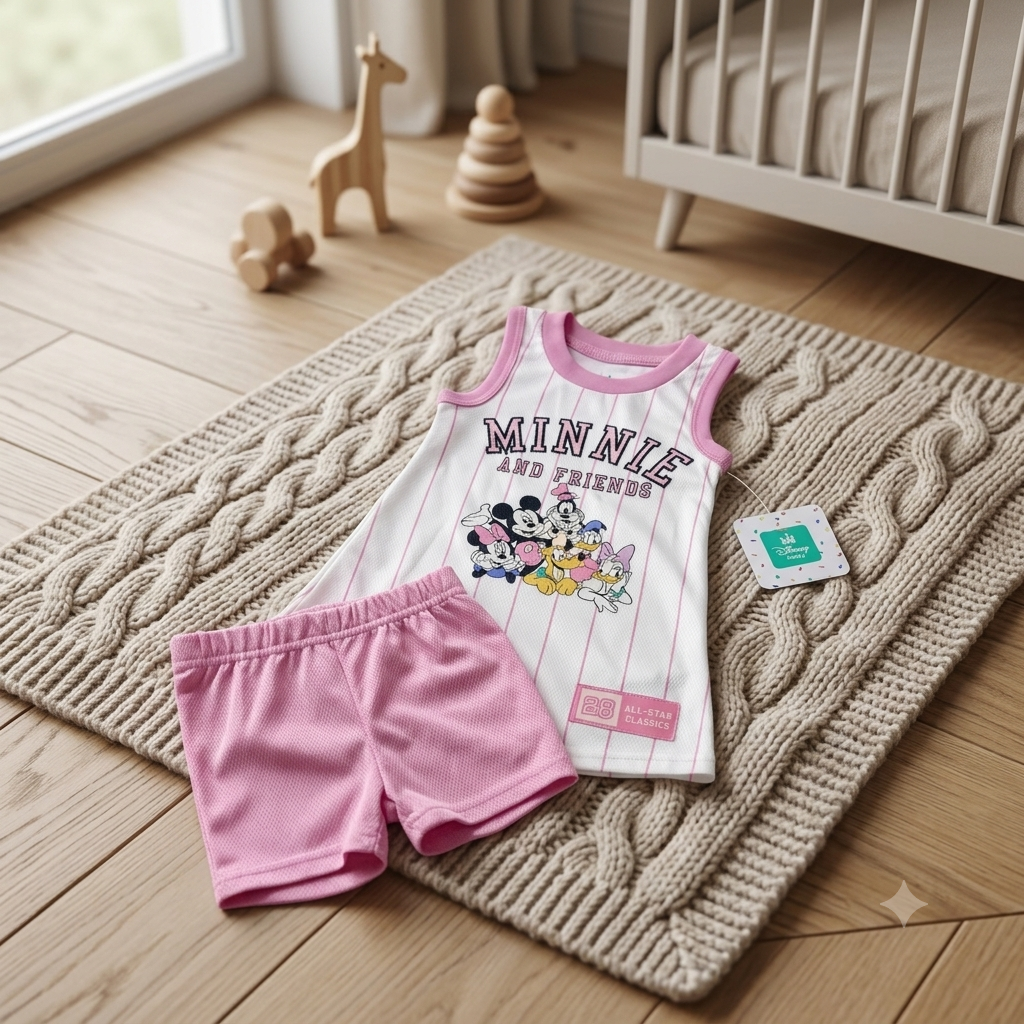 Conjunto Deportivo Minnie and Friends Rosa