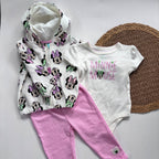 Conjunto 3 Piezas Chaqueta, Body y Pantalón Minnie Mouse
