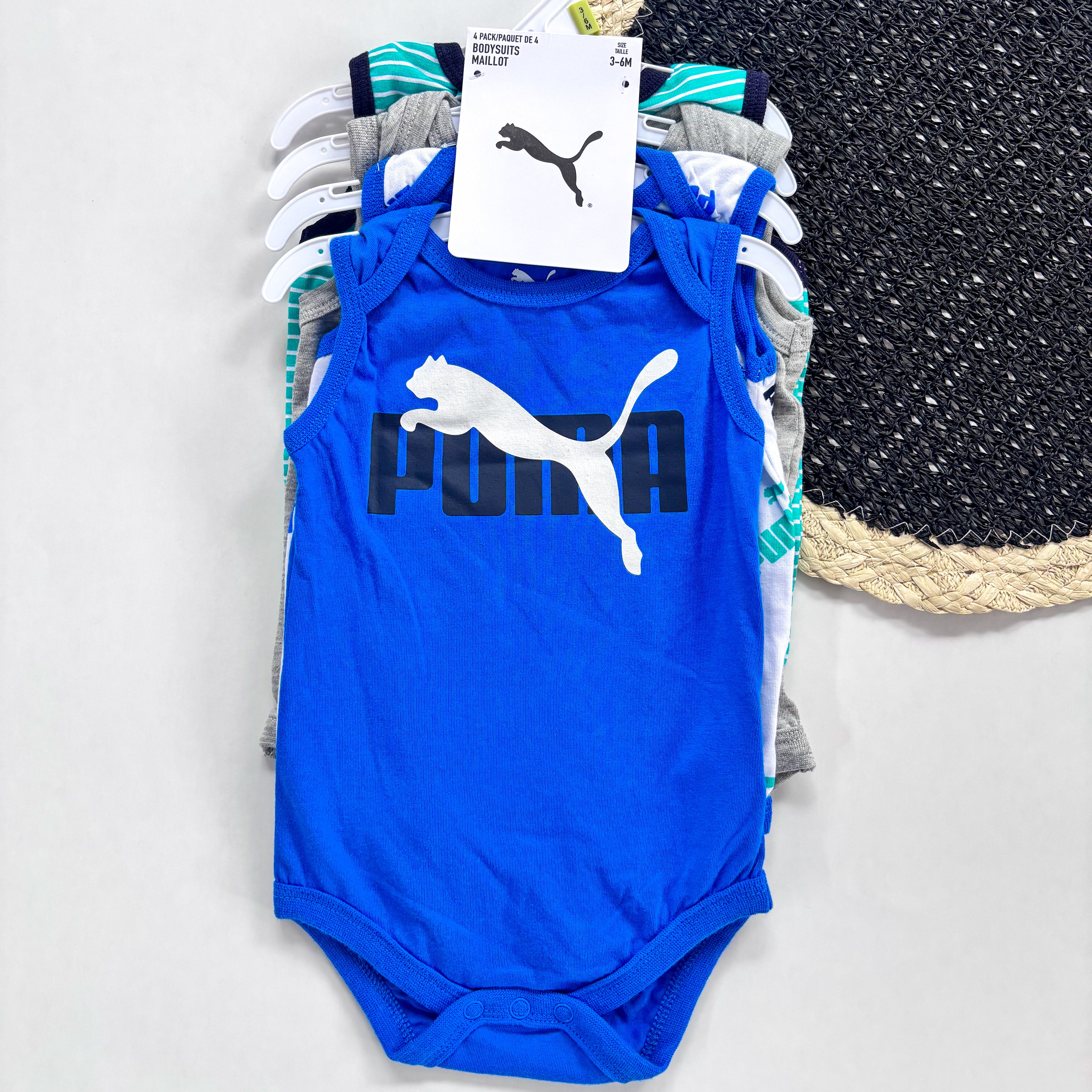 Pack de 4 Bodys Puma para Niño