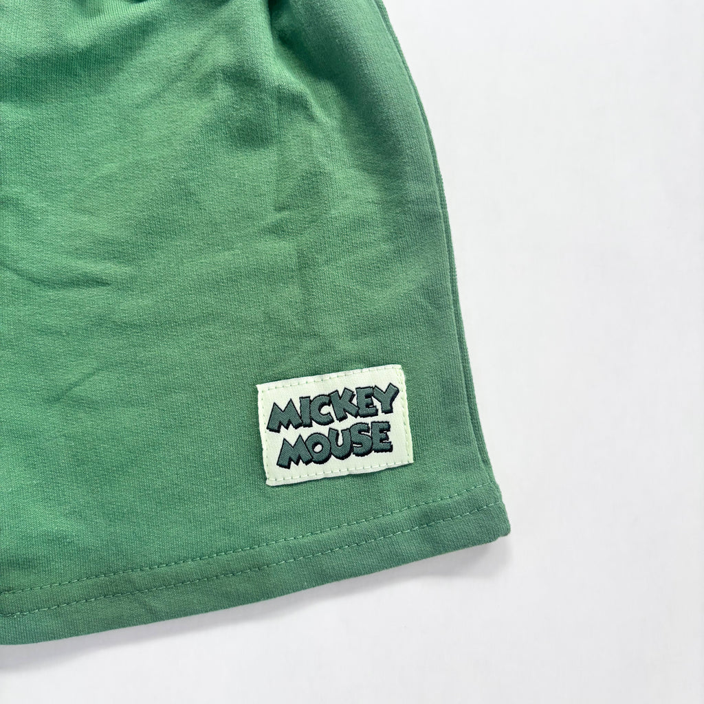 Conjunto Casual Mickey Mouse Verde y Blanco