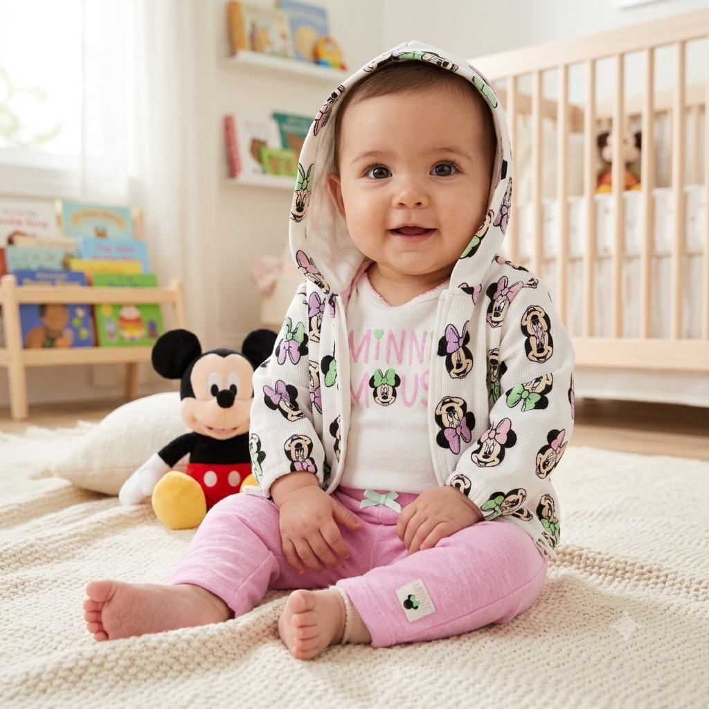 Conjunto 3 Piezas Chaqueta, Body y Pantalón Minnie Mouse