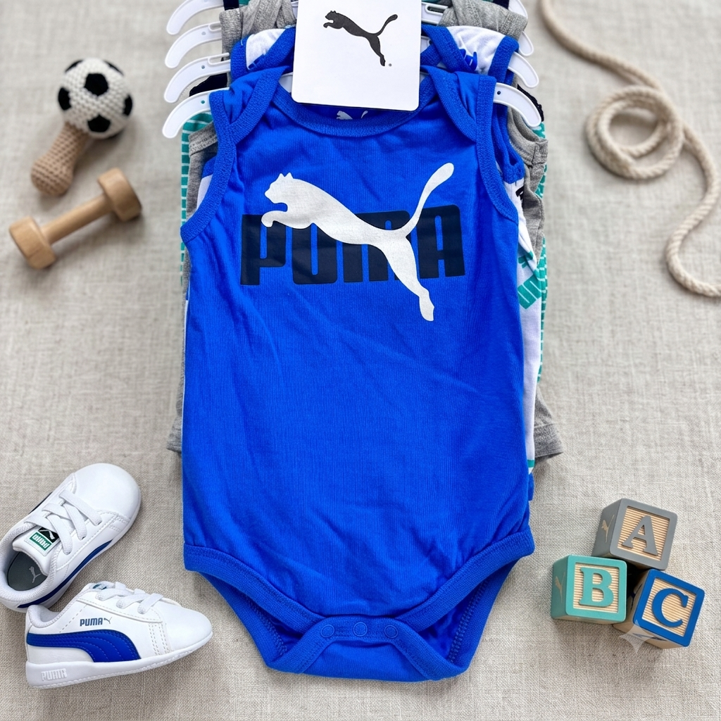 Pack de 4 Bodys Puma para Niño