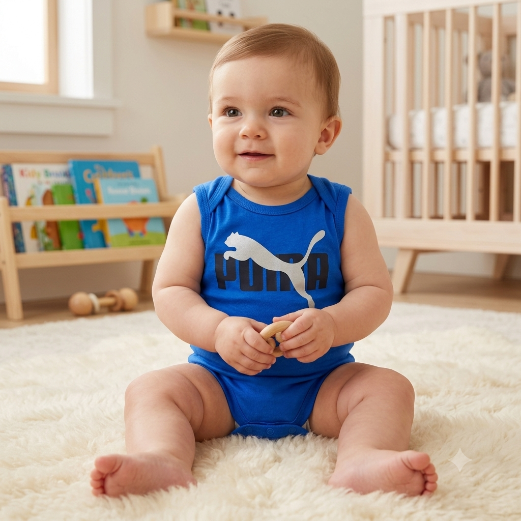 Pack de 4 Bodys Puma para Niño