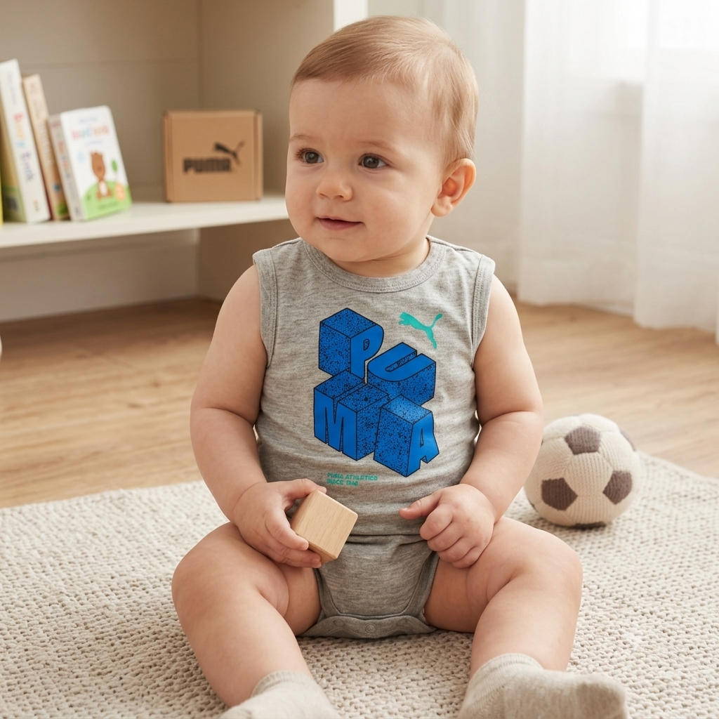 Pack de 4 Bodys Puma para Niño