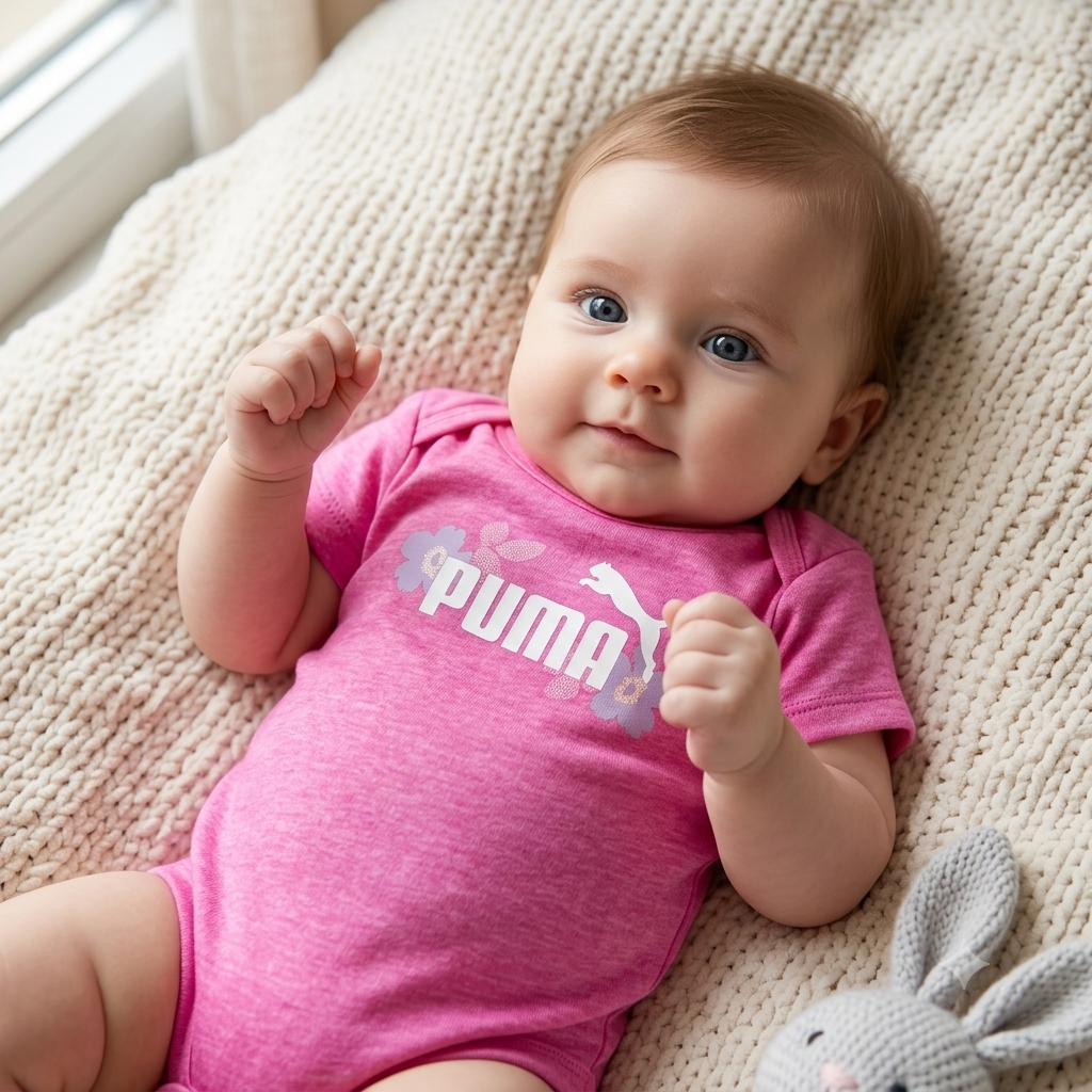 Pack de 4 Bodys Puma para Niña