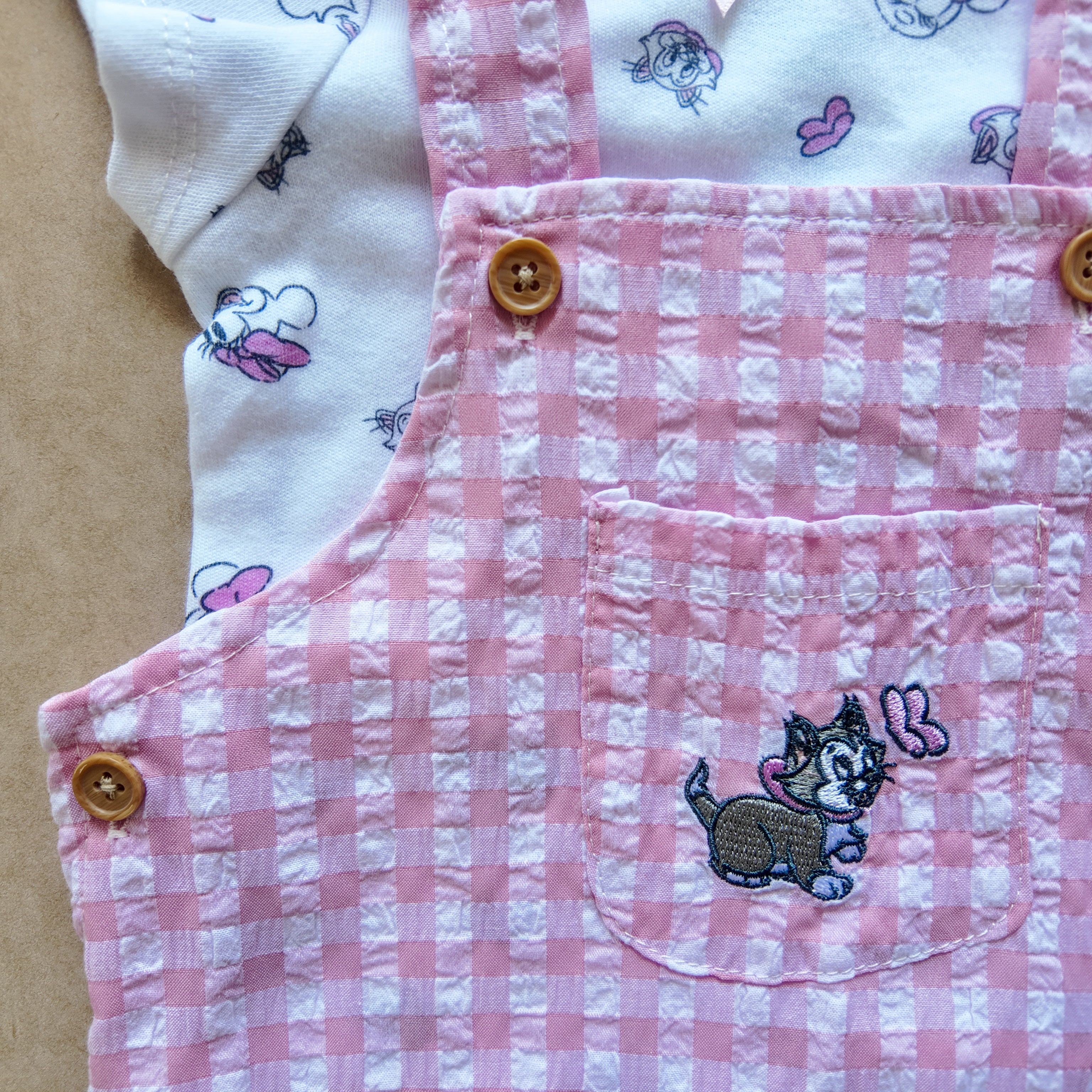 Conjunto 2 Piezas Overol y Body Aristogatos