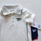 Enterizo Tipo Polo Reebok Blanco y Verde