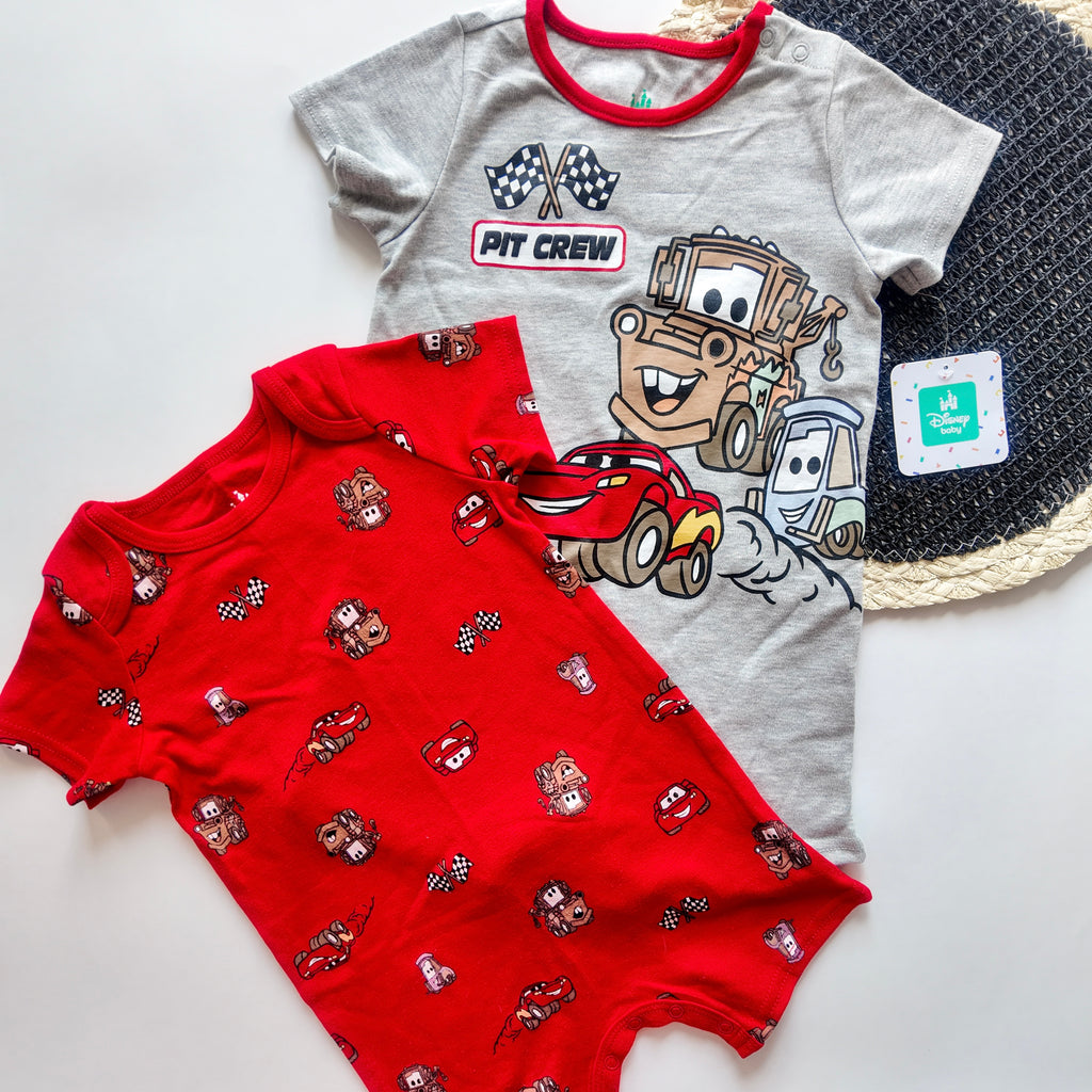 Set 2 Enterizos Cortos Disney Cars