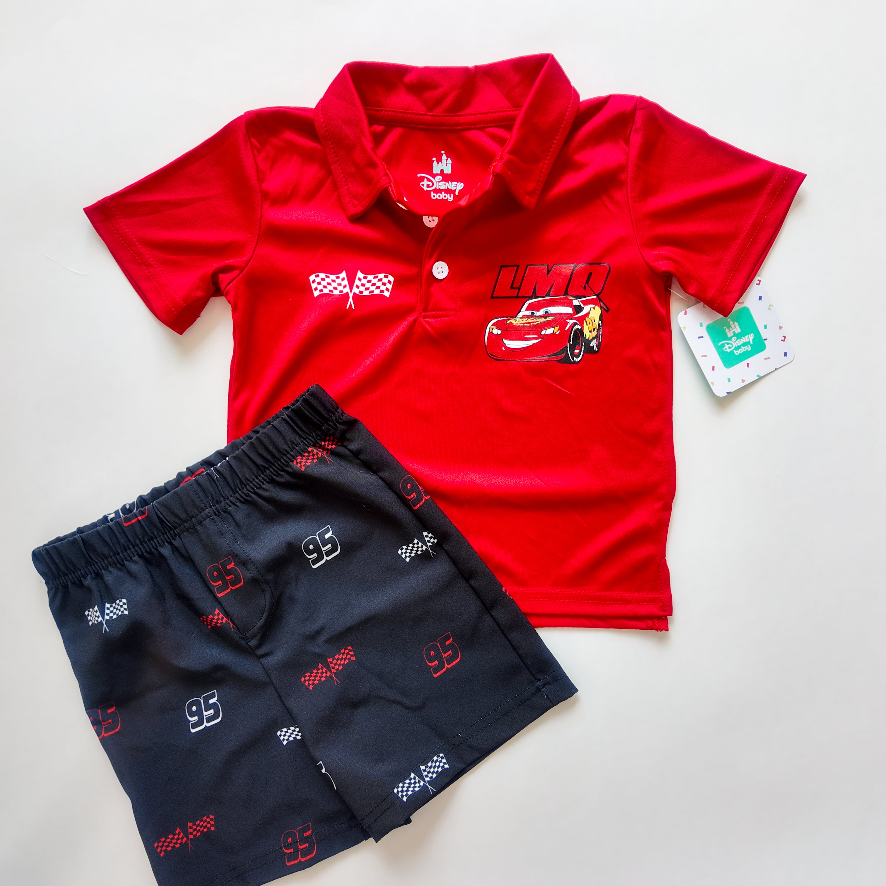 Conjunto Polo y Short Rayo McQueen