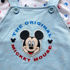 Conjunto Overol Celeste y Body Mickey Mouse