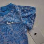 Enterizo Corto Nike Floral Azul con Mangas