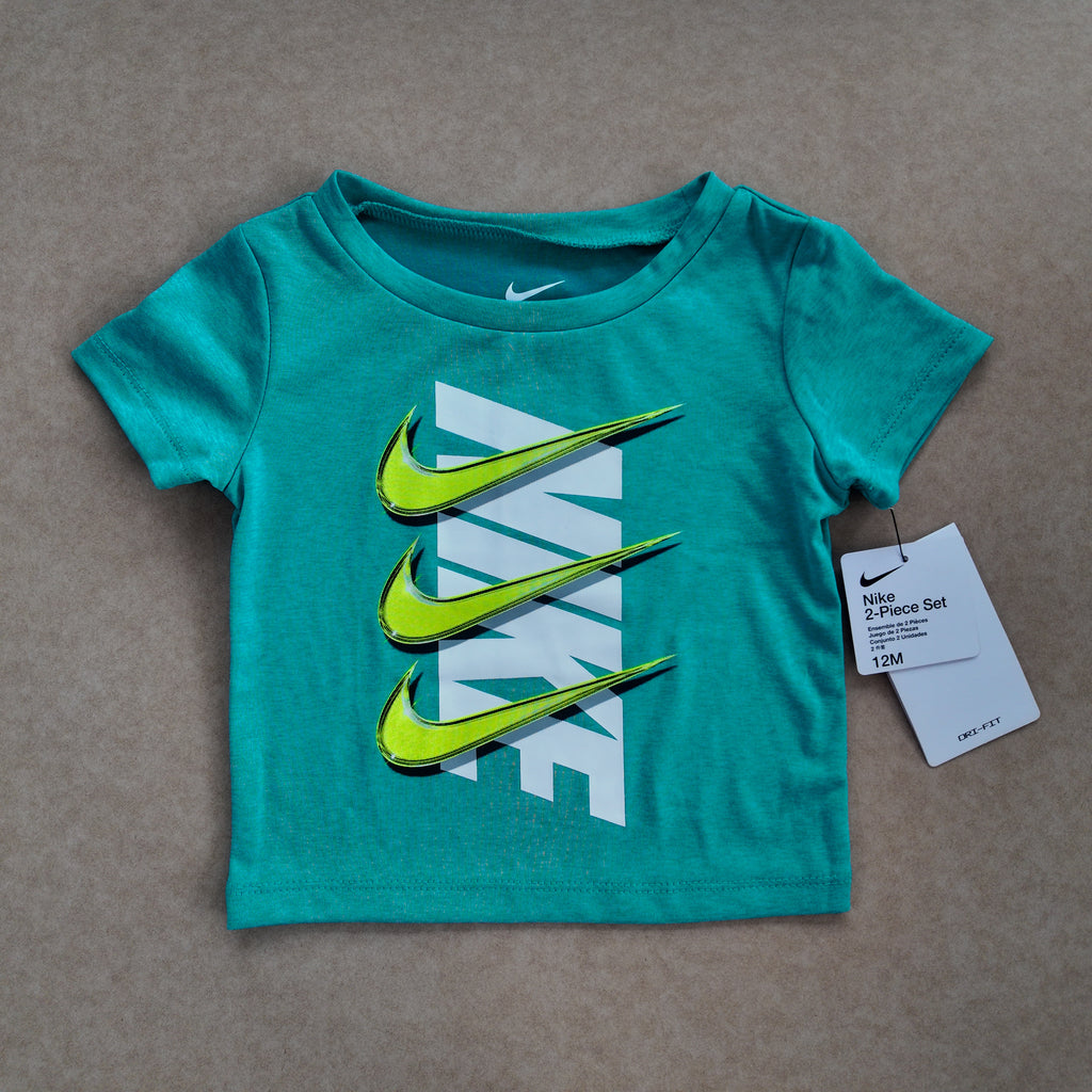 Set Deportivo Nike Dri-FIT Turquesa y Negro