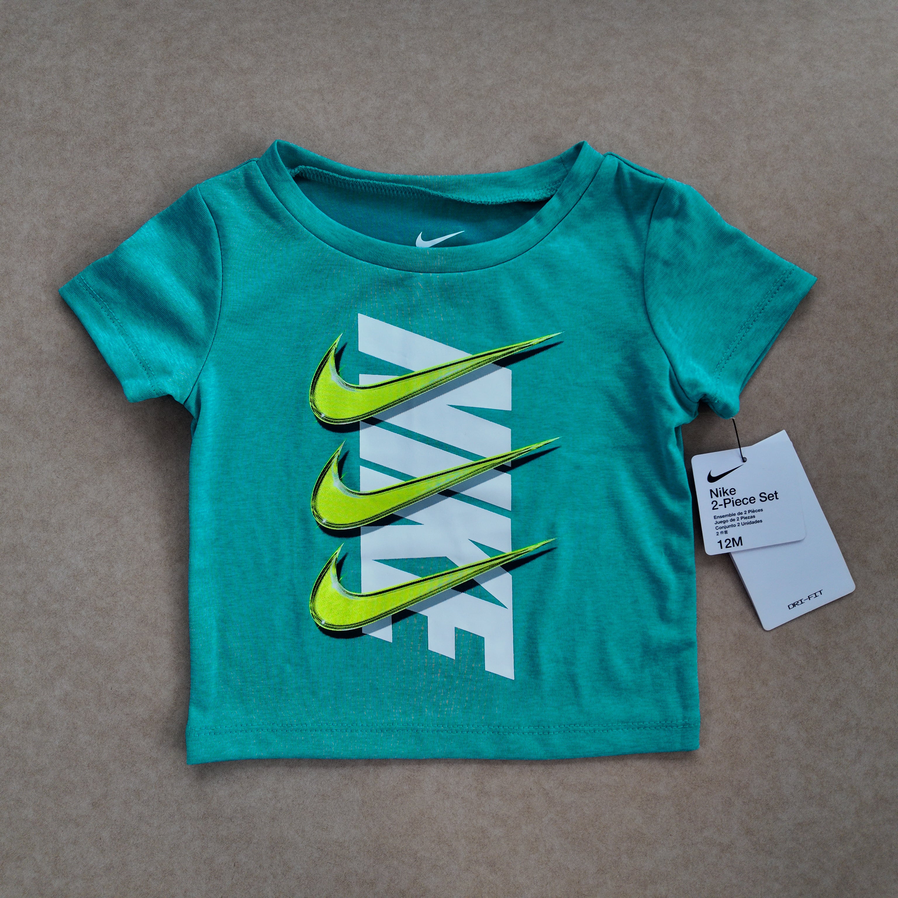 Set Deportivo Nike Dri-FIT Turquesa y Negro
