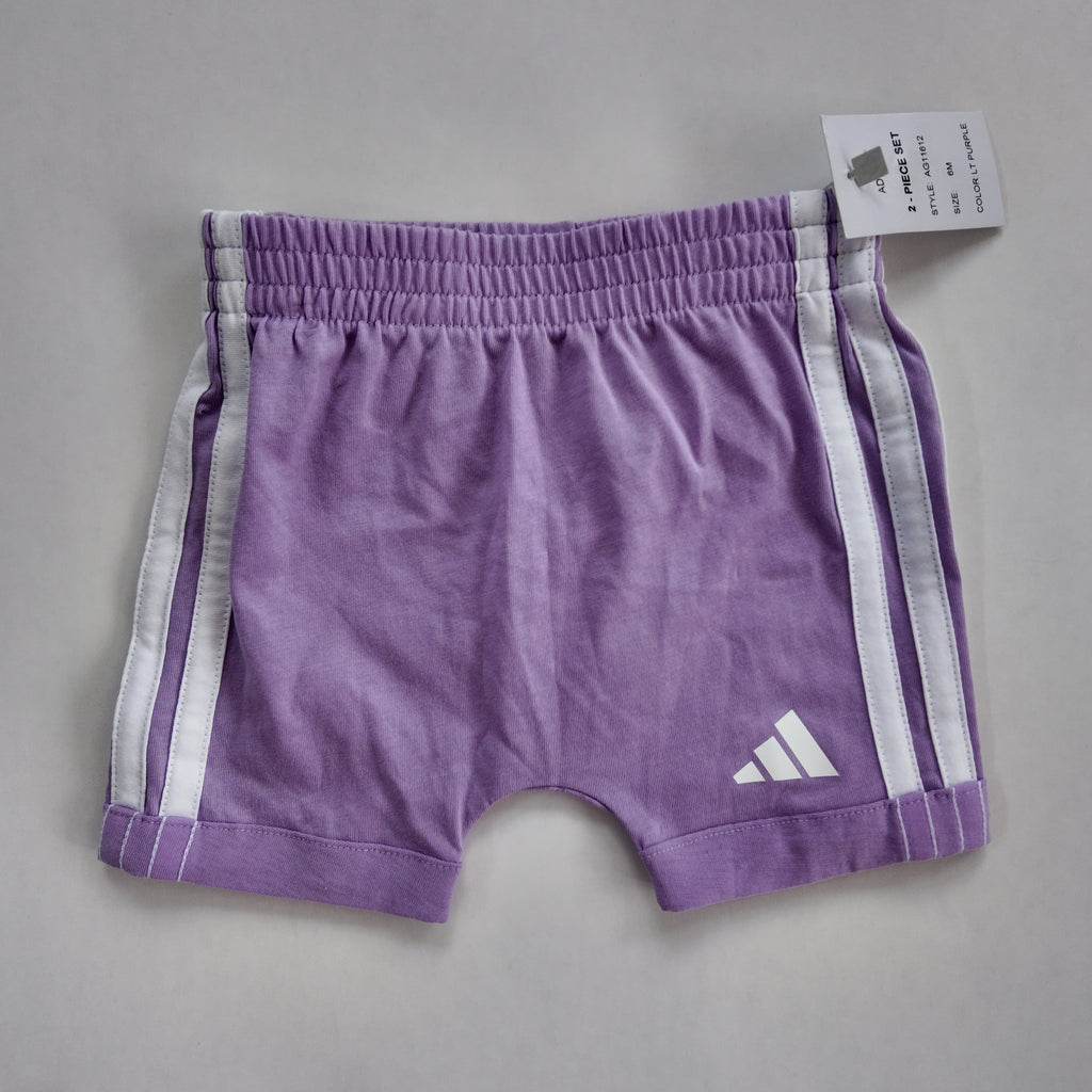 Conjunto Body y Pantaloneta Adidas Lila