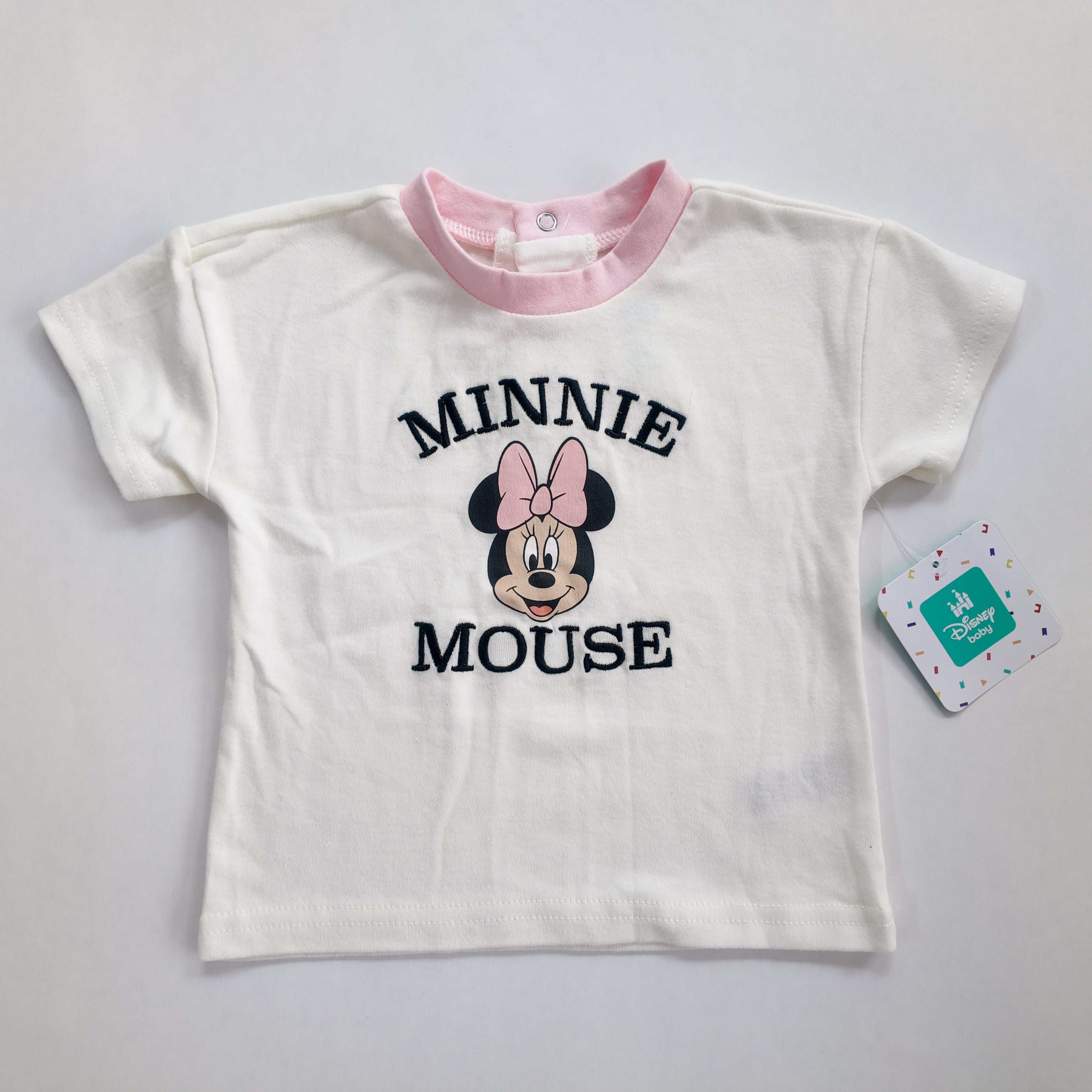 Conjunto Camiseta y Pantaloneta Rayas Minnie Mouse
