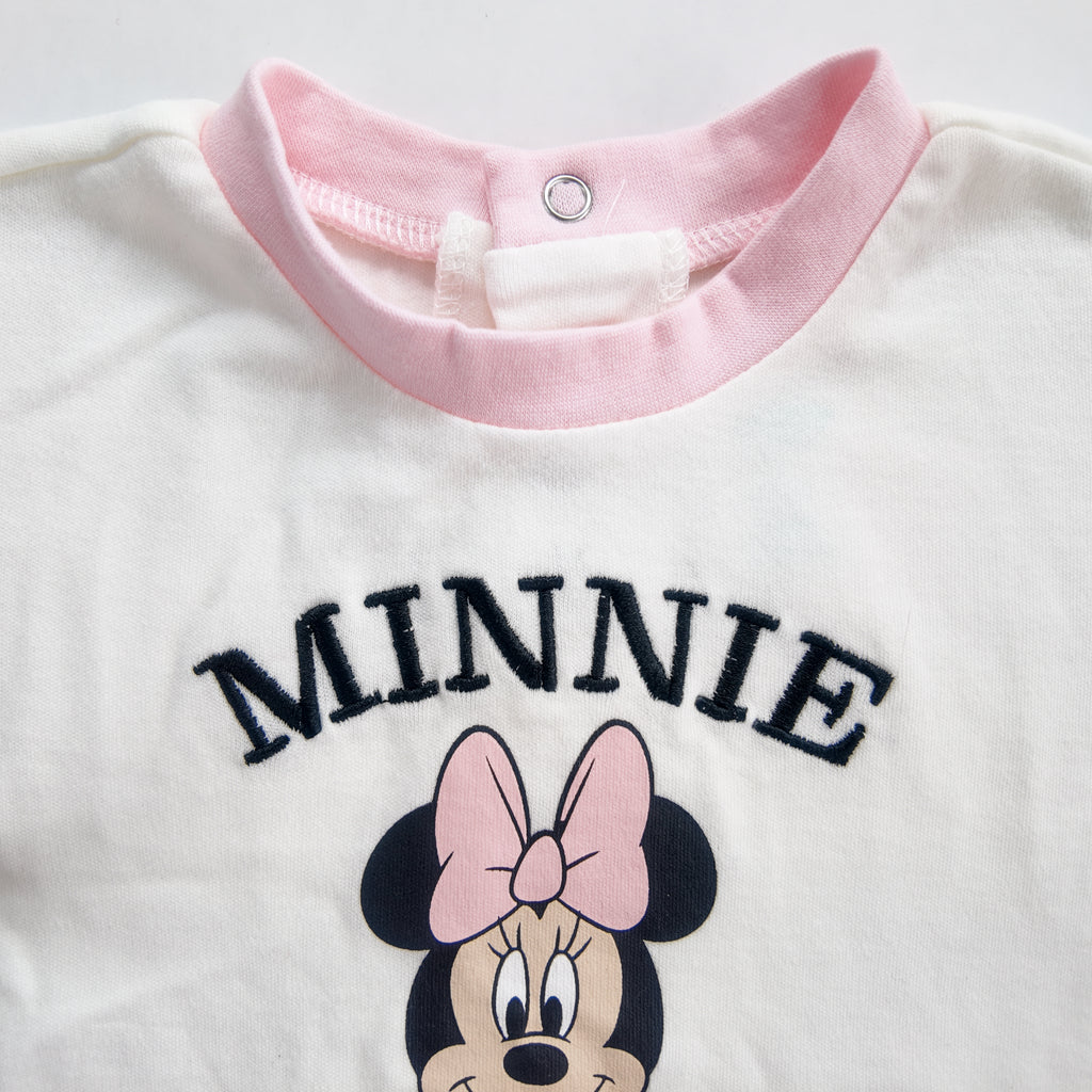 Conjunto Camiseta y Pantaloneta Rayas Minnie Mouse