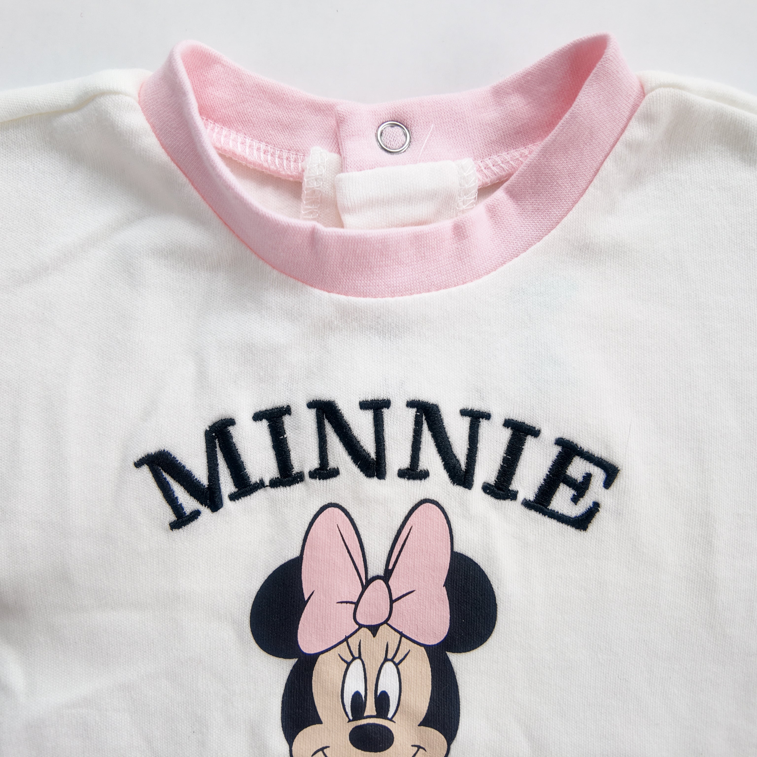 Conjunto Camiseta y Pantaloneta Rayas Minnie Mouse