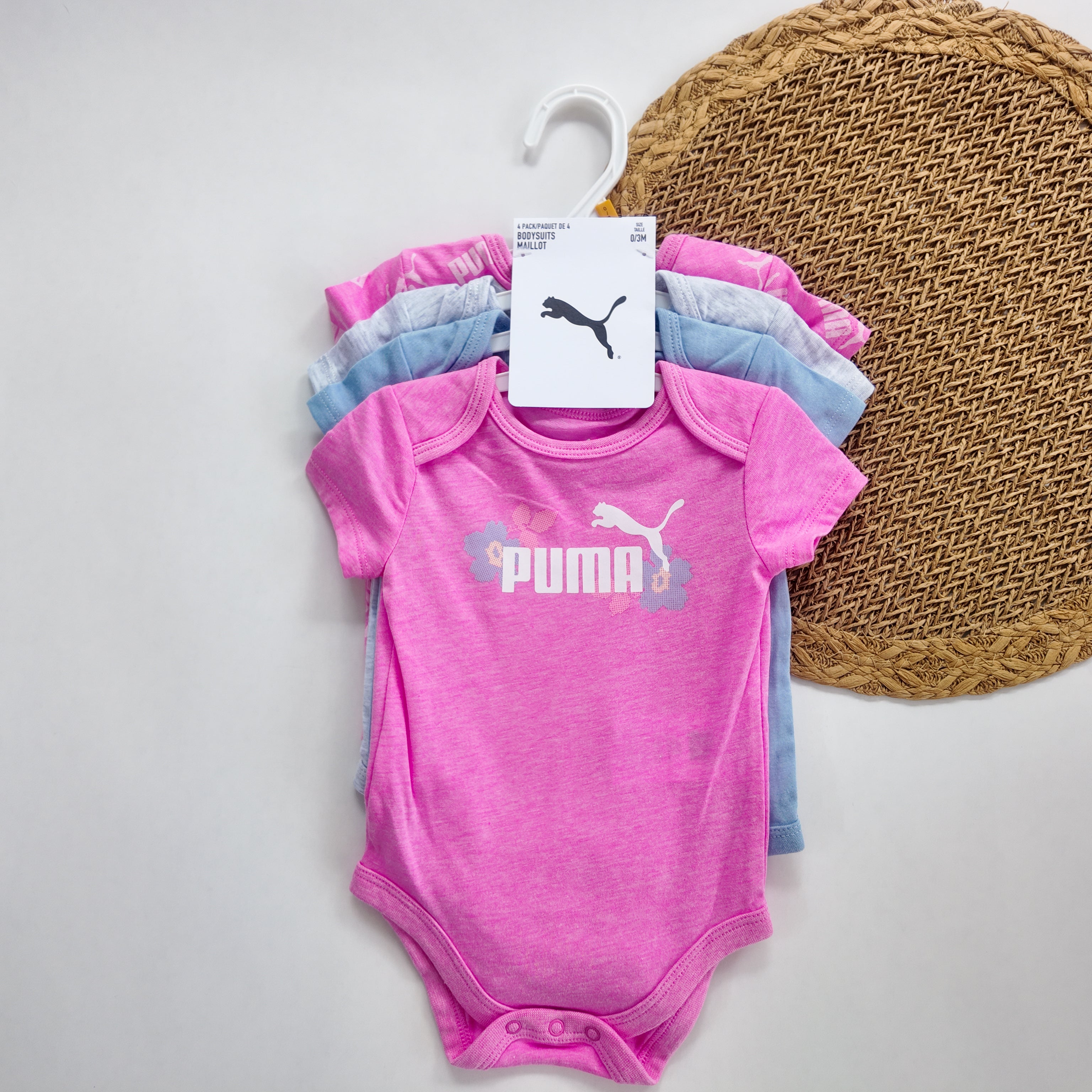 Pack de 4 Bodys Puma para Niña
