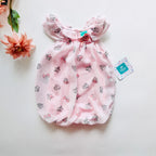 Enterizo Tipo Globo Minnie Mouse Rosa con Vuelos